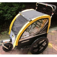 ของใหม่มือ 1 รถเข็นเด็กแฝด รถพ่วงจักรยาน 2 ที่นั่ง รถเข็นเด็กอเนกประสงค์ (ส่งฟรีค่ะ) มีให้เลือก 2 สีนะคะ